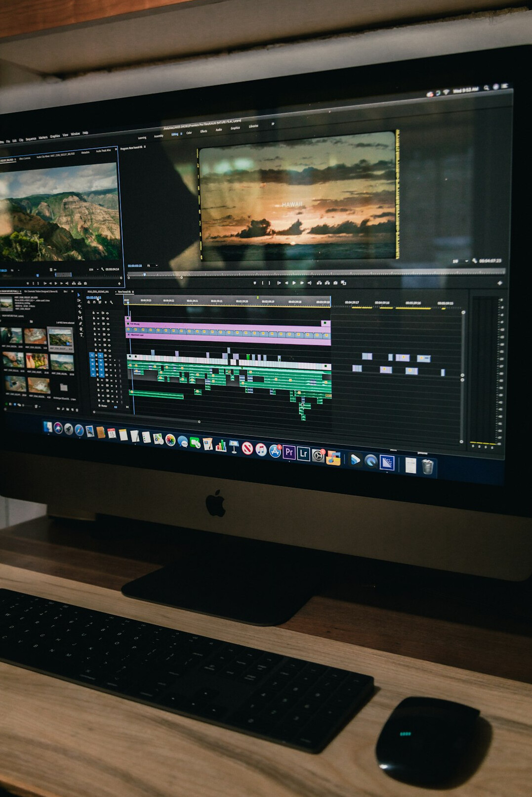 video editing on computer